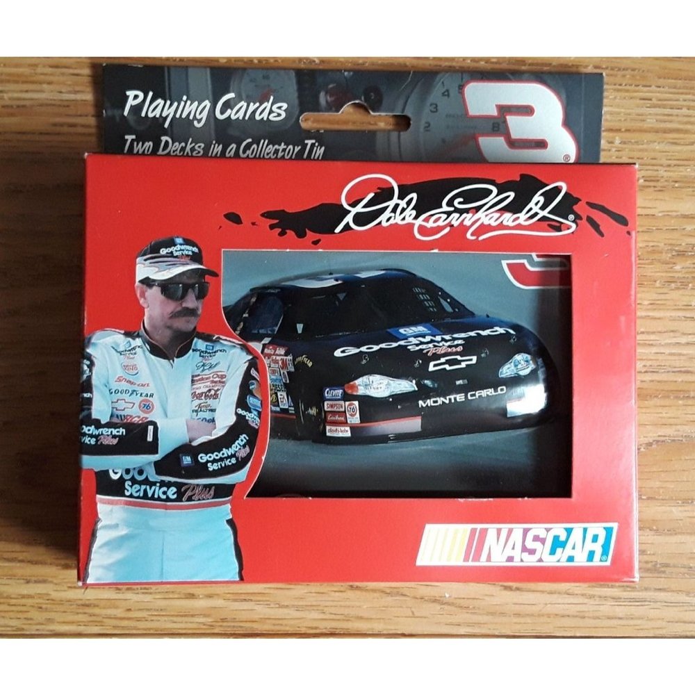 Dale Earnhardt NASCAR two decks playing vintage
